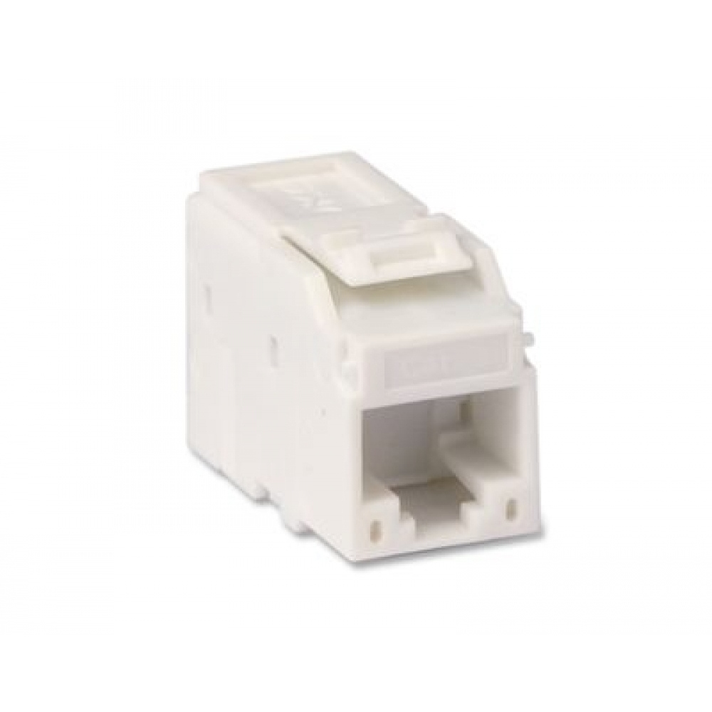 Модуль Keystone RJ45 CAT6 не экранированный, белый