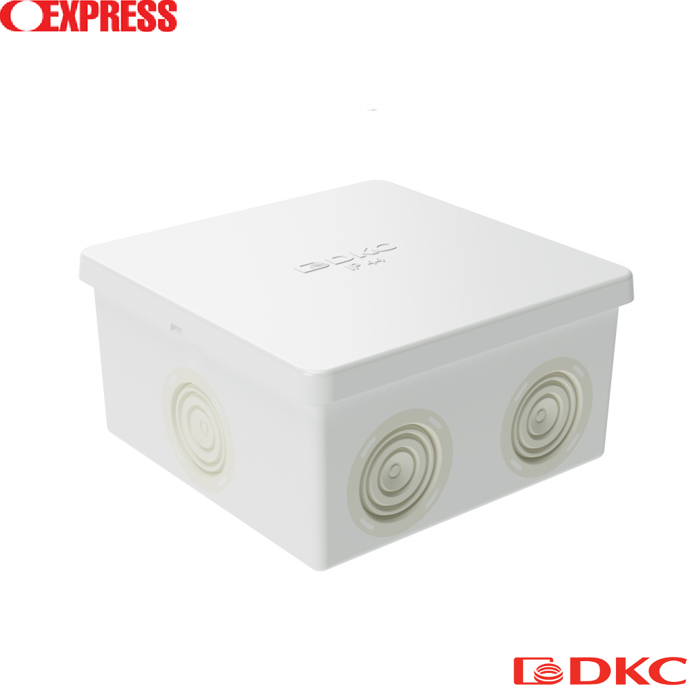 Коробка ответвит. с кабельными вводами, IP44, 80х80х40мм (розница)