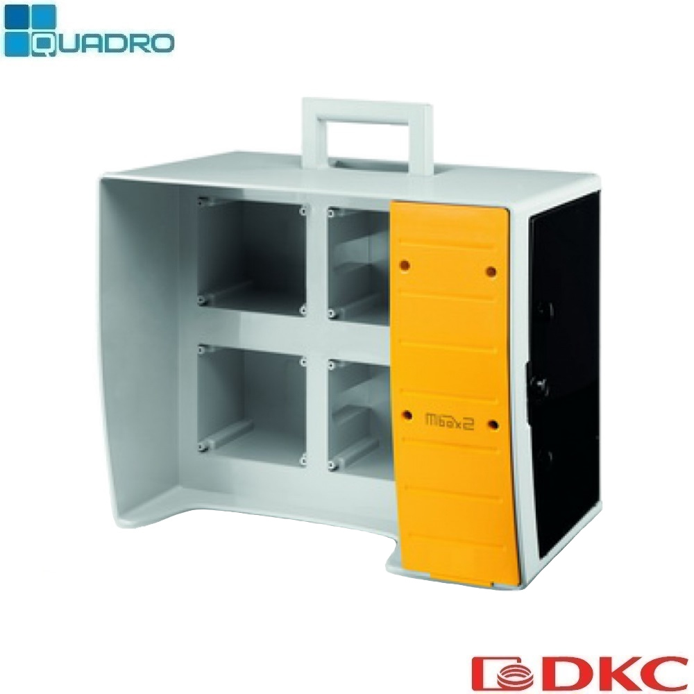 MBOX2 Корпус на 16 модулей и 4 поста с основанием 136х125 мм.