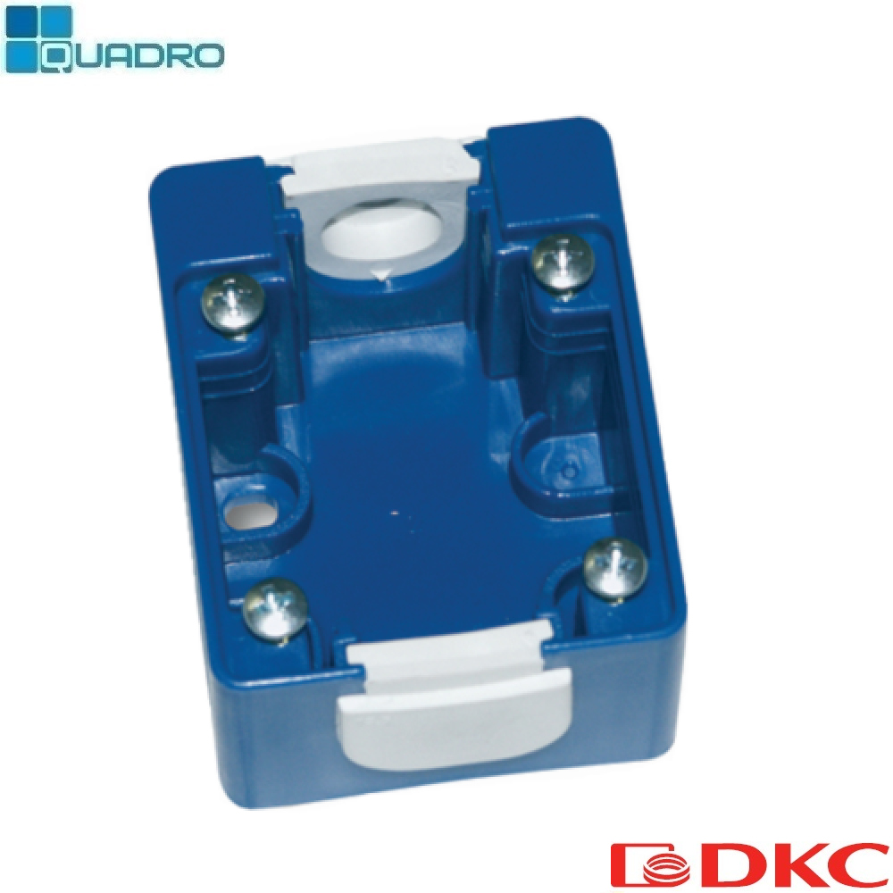 Коробка монтажная для розетки встраиваемой. Серая. IP44