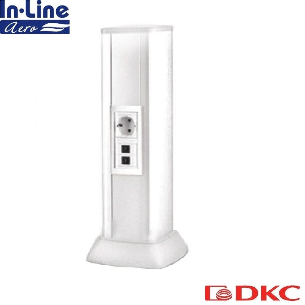 Миниколонна алюминиевая, 0.5м, цвет белый