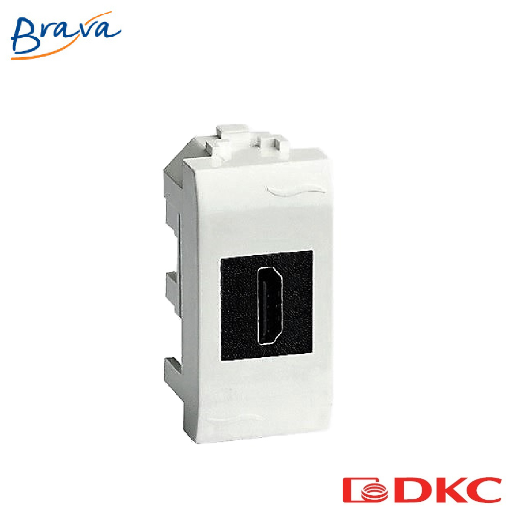 HDMI розетка, Brava, слон кость, 1 мод.