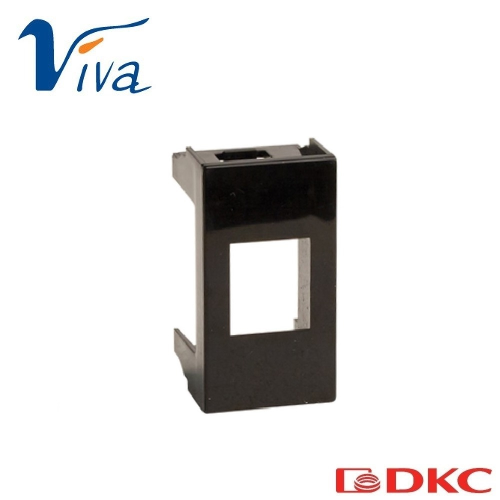 Адаптер KEYSTONE, «Viva», 1 мод., черн