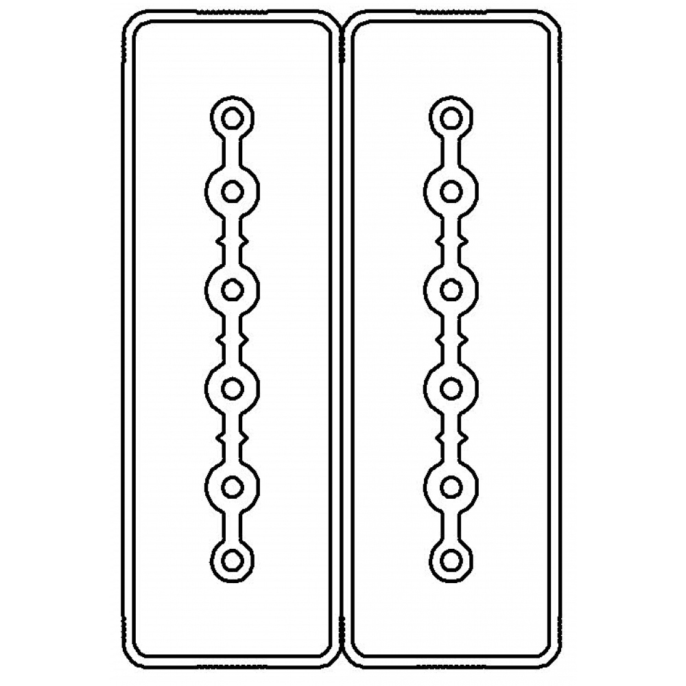 Секция прямая шинопровод 1+1 точек отвода L=1000мм Cu 6P+6P40A