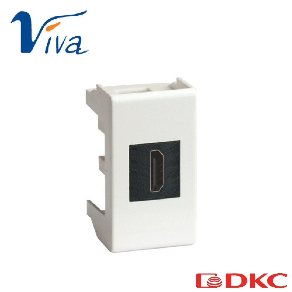 USB 2.0 розетка, Viva, белая, 1 мод.