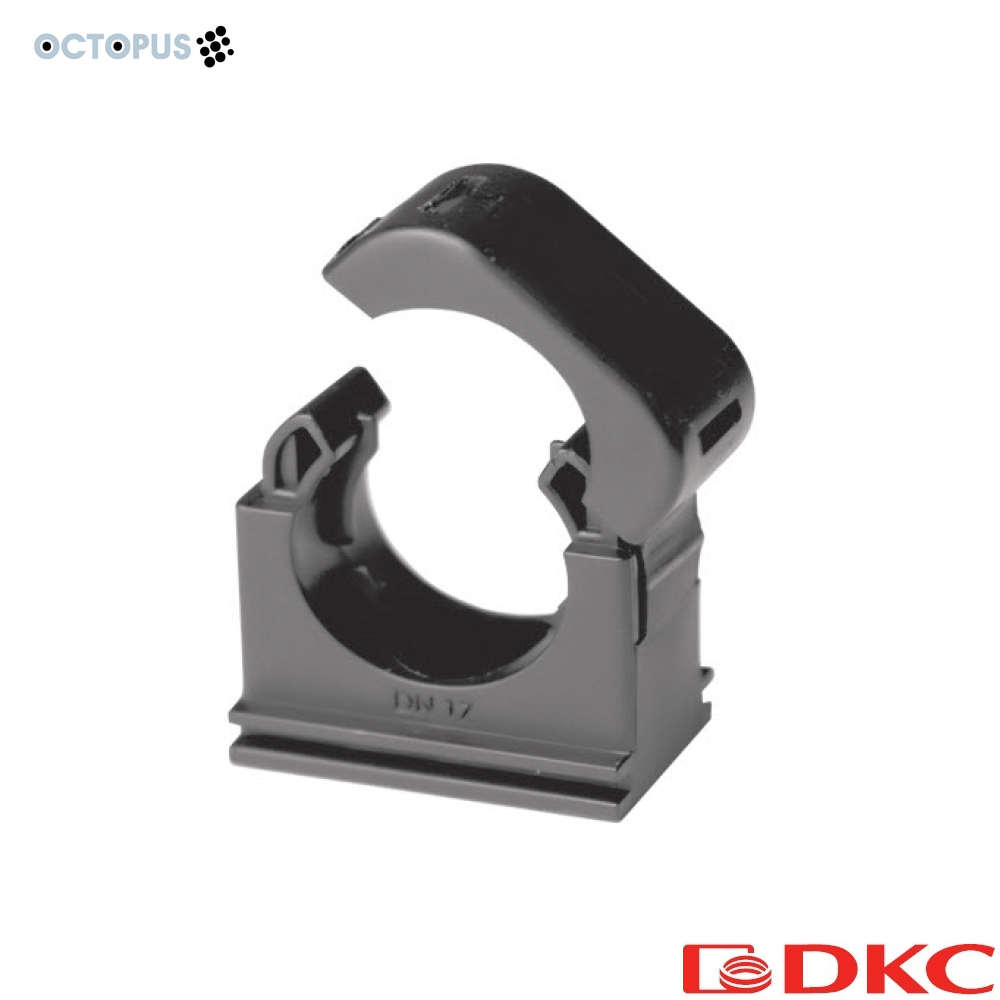 Держатель с крышкой DN 17 мм, полиамид, цвет чёрный