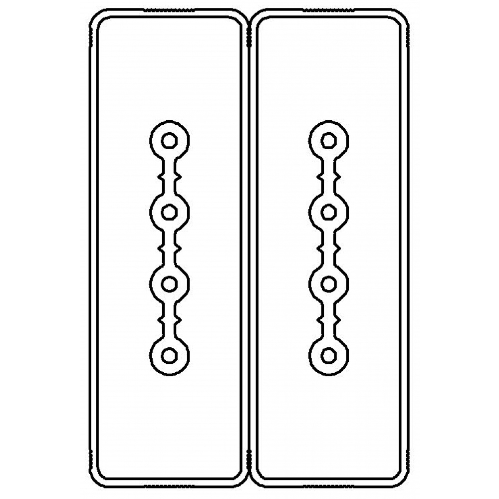 Секция прямая шинопровод 3+3 точек отвода L=3000мм Cu 4P+4P25A