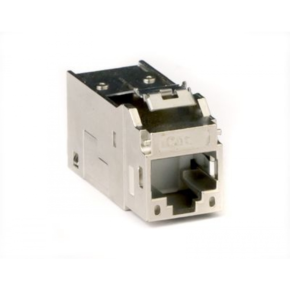 Модуль Keystone RJ45 CAT6 экранированный, серебристый