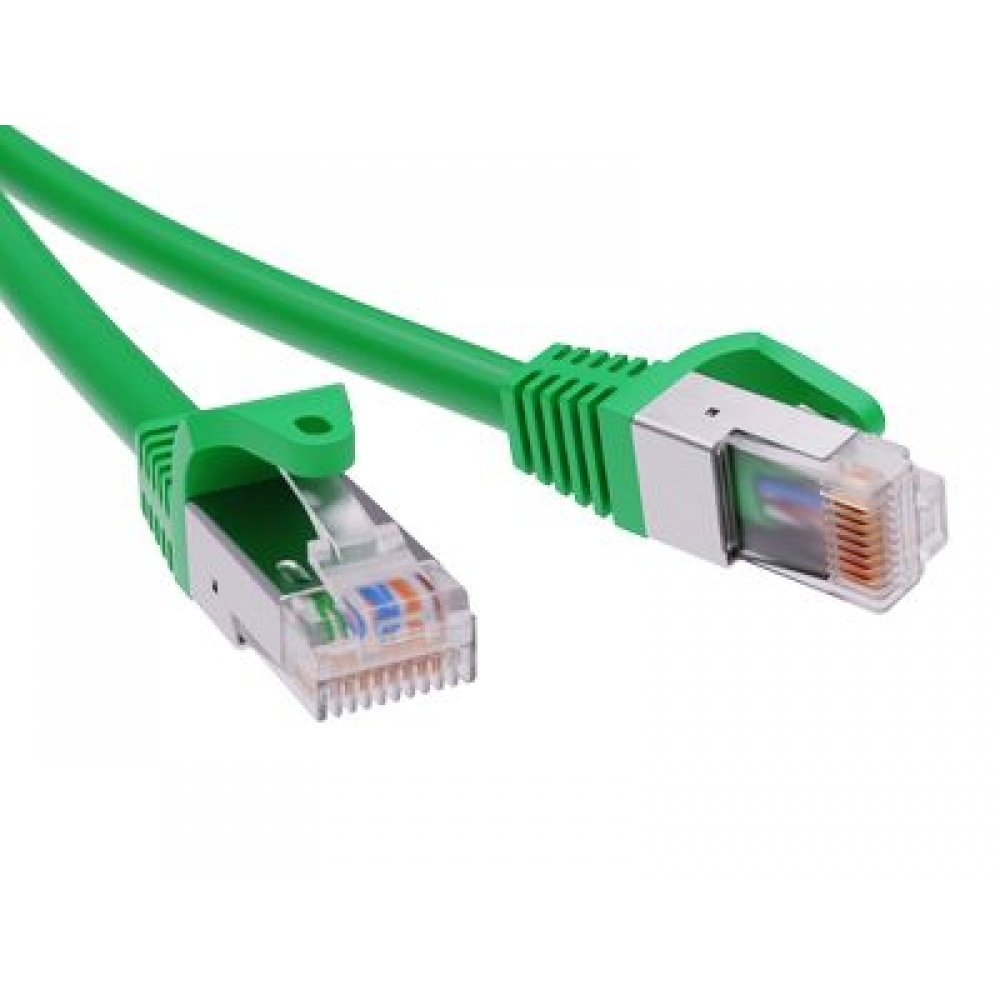 Патч-корд экранированный CAT6 F/UTP 4х2, LSZH, зелёный, 7.0м
