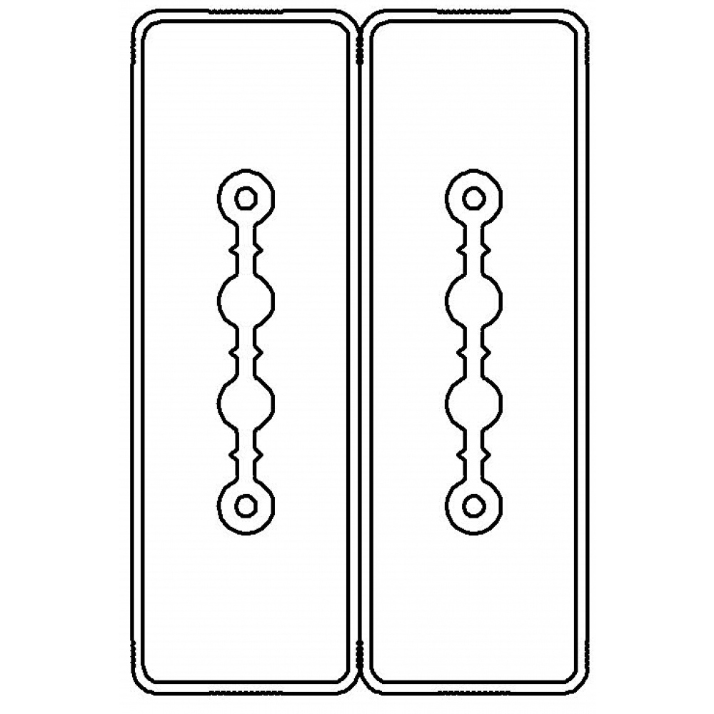 Секция прямая шинопровод 3+3 точек отвода L=3000мм Cu 2P+2P40A