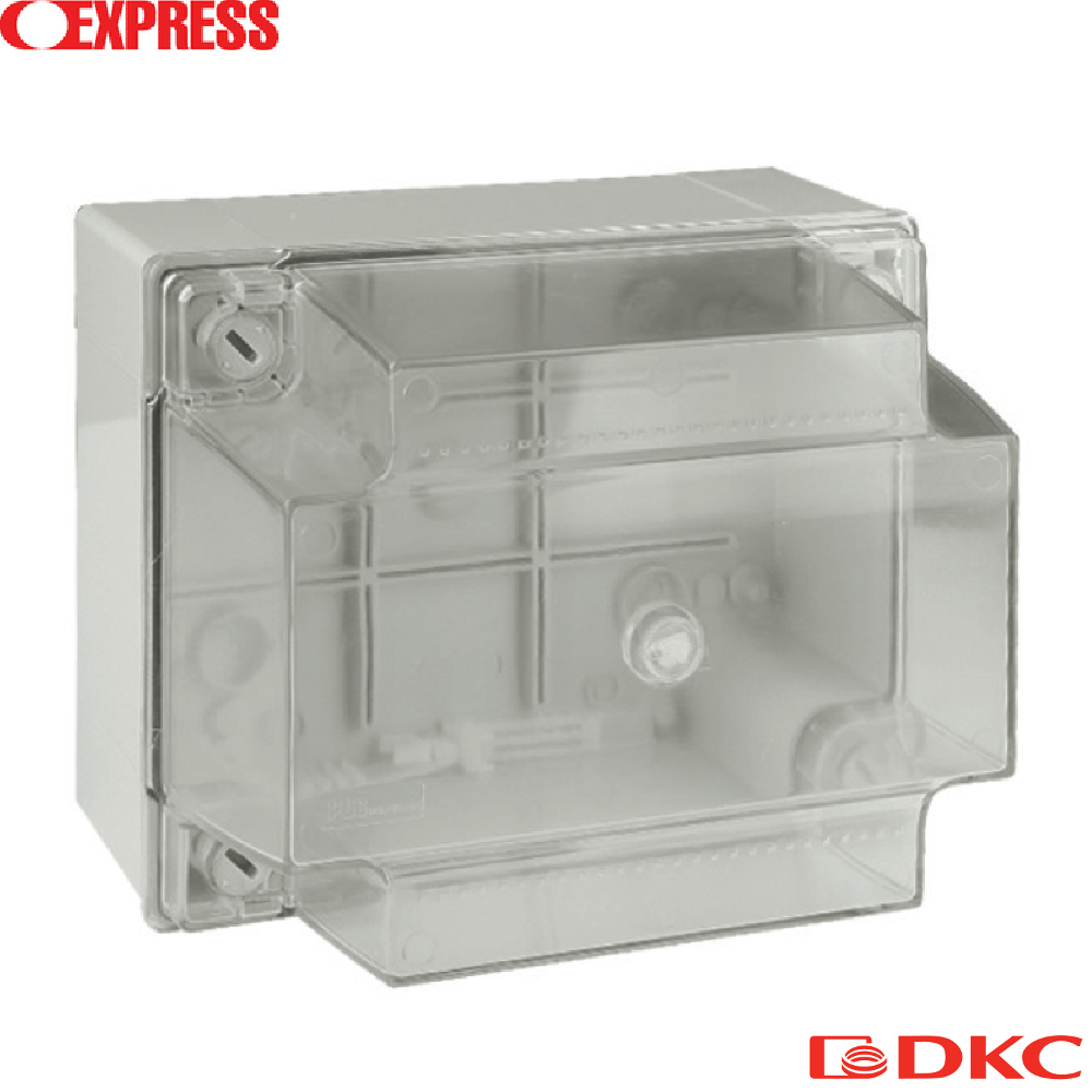 Коробка ответвит. с гладкими стенками, прозрачная, IP56, 300х220х180мм