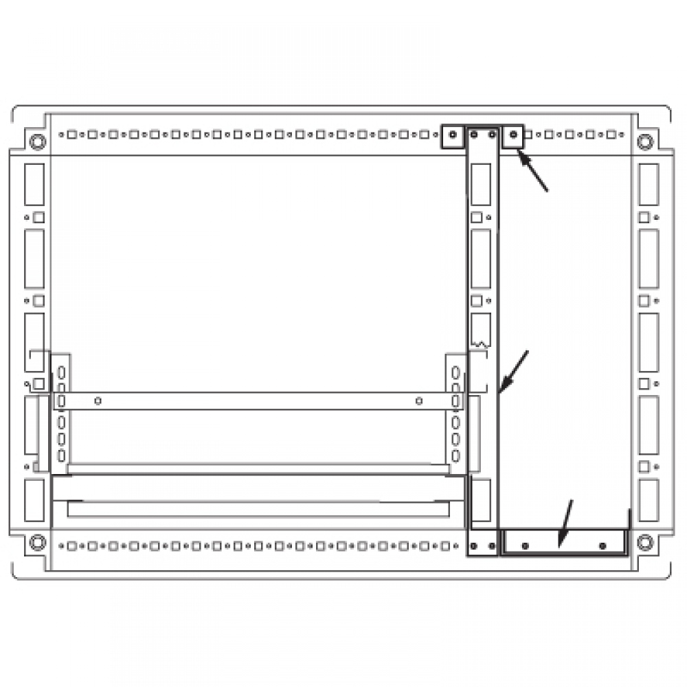Комплект для создания кабельного отсека, для шкафов DAE/CQE1800 x 500