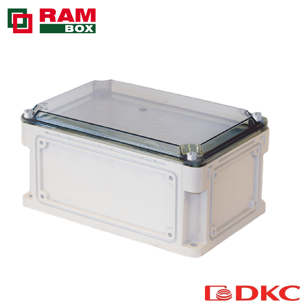 Корпус IP67,400х200х146 (выс.крышки 21),стнк.выбв.флнц.,прозр.крыш.