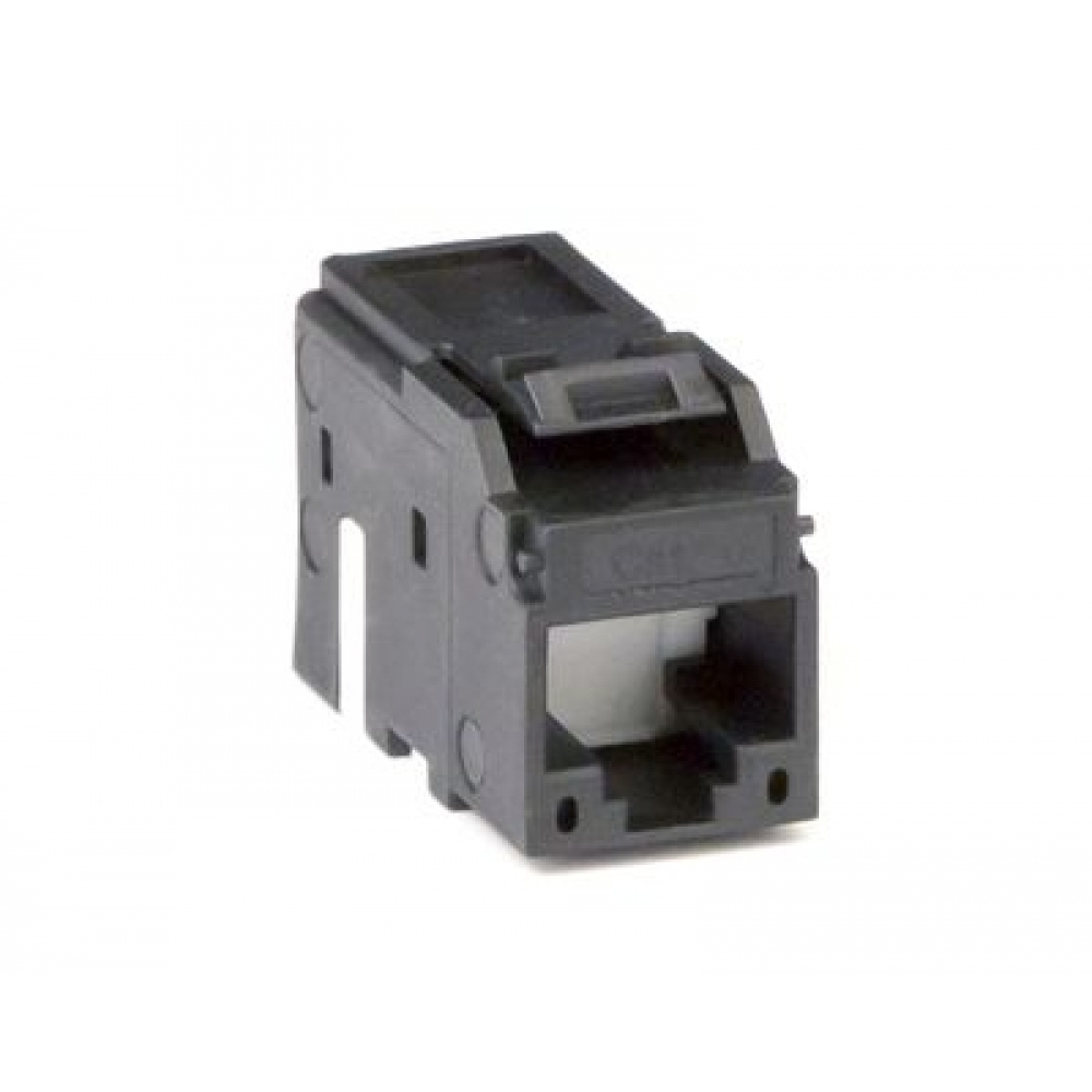 Модуль Keystone RJ45 CAT6A не экранированный, черный