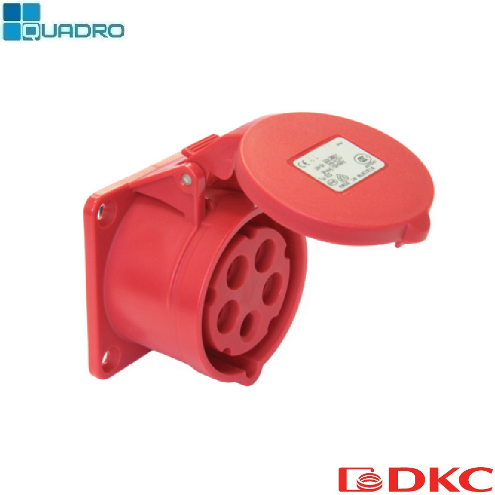 Розетка скрытой установки IP44 32A 3P+E 400V
