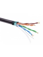 Информационный кабель экранированный F/UTP 4х2 CAT5E, PE, чёрный