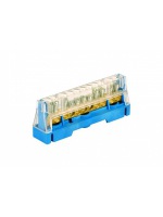 Клеммная колодка соединительная 1р 15х5,3мм. цвет синий