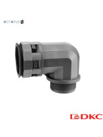 Муфта 90 грд. труба-коробка DN 10 мм, М16х1,5, полиамид, цвет черный