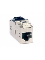 Модуль Keystone RJ45 CAT6 проходной экранированный, серебристый