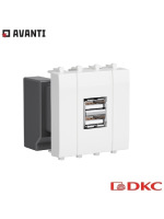 USB зарядное устройство 'Белое облако', 'Avanti', 2.1А, 2 мод.