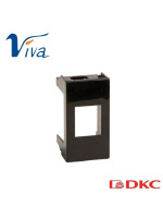 Адаптер KEYSTONE, «Viva», 1 мод., черн
