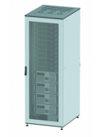 Напольный шкаф 24U Ш800хГ800 две перфорированные двери, крышаукомплектована вводом и заглушками