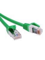Патч-корд экранированный CAT5E F/UTP 4х2, LSZH, зелёный, 5.0м