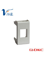 Адаптер Viva для keystone, 1 мод, серый