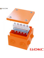 Коробка стальная FS с кабельными вводами иклеммниками,IP55,150х150х80мм,6р,450V,32A,10мм.кв, нерж.контакт
