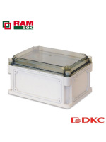 Корпус IP67,600х300х160 (выс.крышки 35),стнк.выбв.флнц.,прозр.крыш.