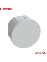 Коробка ответвит. с кабельными вводами, IP44, д.80х40мм