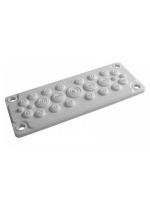 Кабельный ввод, пластик V0 UL94, IP65, +130 - 40, 25 отверстий