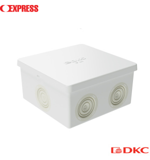 Коробка ответвит. с кабельными вводами, IP44, 80х80х40мм