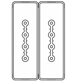 Секция прямая шинопровод 1+1 точек отвода L=1000мм Cu 4P+4P40A