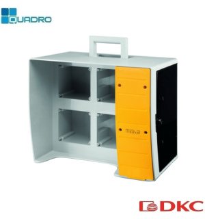MBOX2 Корпус на 16 модулей и 4 поста с основанием 136х125 мм.