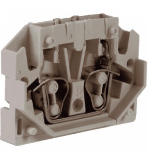 HP.2GR, мини зажим, проходной 2,5 кв.мм серый