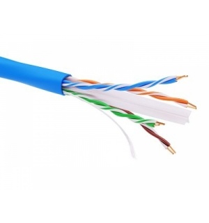 Информационный кабель неэкранированый U/UTP 4х2 CAT6A, LSZH, синий