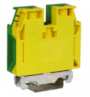 TEC.35/O, зажим для заземления желт.зелен 35 кв.мм