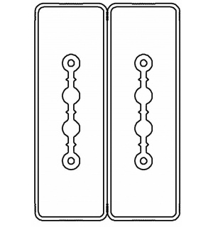 Секция прямая шинопровод 1+1 точек отвода L=1000мм Cu 2P+2P25A