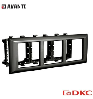 Рамка-суппорт 'Avanti' черный для 'In-liner Front', 6 мод.