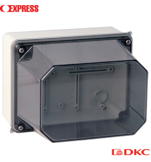 Коробка Ответвит. С Гладкими Стенками, Прозрачная, IP56, 150х110х135мм