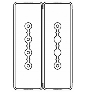 Секция прямая шинопровод 2+2 точек отвода L=3000мм Cu 4P+2P25A