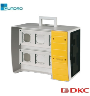 MBOX2. Корпус на 16 модулей и 6 постов с основанием 70х87 мм.