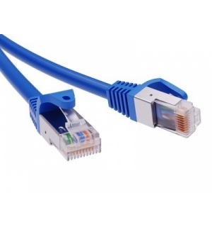 Патч-корд экранированный CAT5E F/UTP 4х2, LSZH, синий, 7.0м