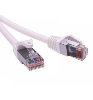 Патч-корд экранированный CAT6 F/UTP 4х2, LSZH, белый, 0.5м