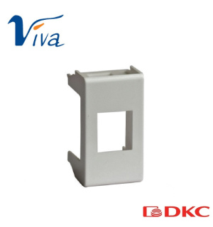 Адаптер Viva для keystone, 1 мод, серый