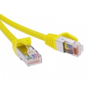 Патч-корд экранированный CAT6 F/UTP 4х2, LSZH, желтый, 5.0м