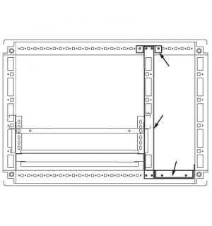 Комплект для создания кабельного отсека, для шкафов DAE/CQE2000 x 500