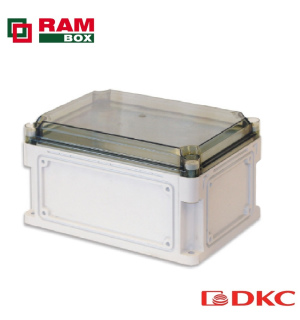 Корпус IP67,600х300х160 (выс.крышки 35),стнк.выбв.флнц.,прозр.крыш.
