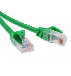 Патч-корд неэкранированный CAT5E U/UTP 4х2, LSZH, зелёный, 7.0м